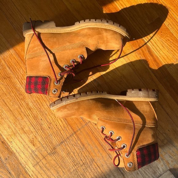 Timberland Women’s Plaid Boots Size‎ 7 - Picture 4 of 7